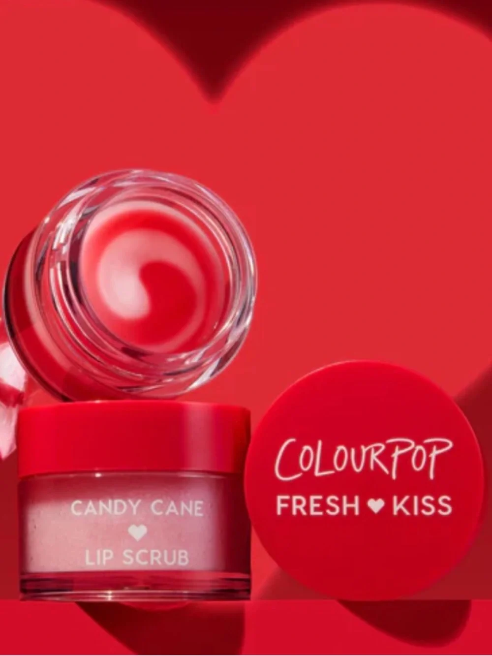 🦋 ColourPop Fresh Kiss Candy Cane Lip Scrub & Lip Mask Duo